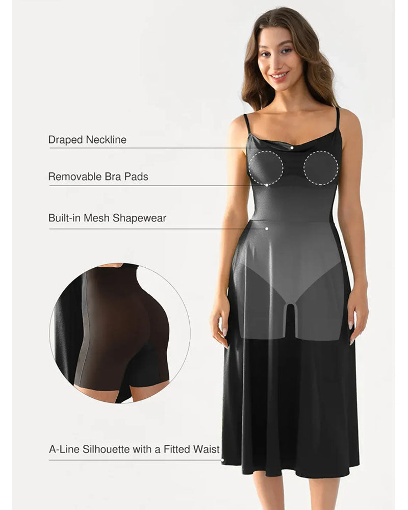 Shapewear Flowy Midi Dress