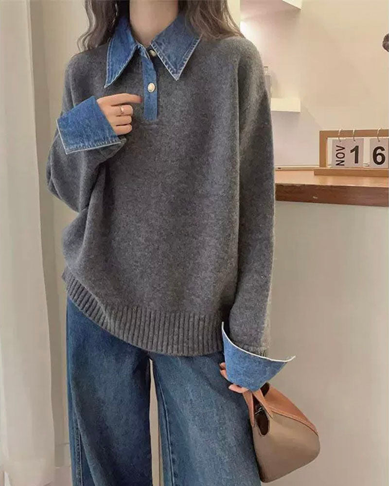 Siena Denim Mix Sweater