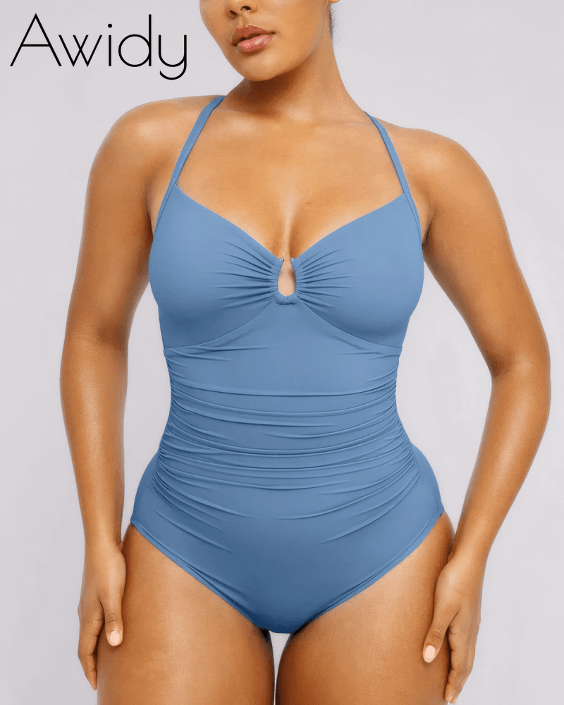 U-Ring Cut Out Shaping Swimsuit