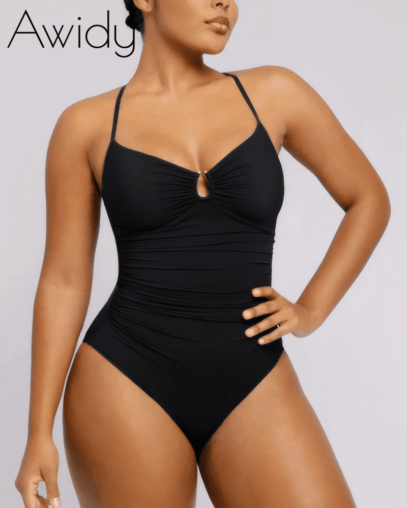 U-Ring Cut Out Shaping Swimsuit