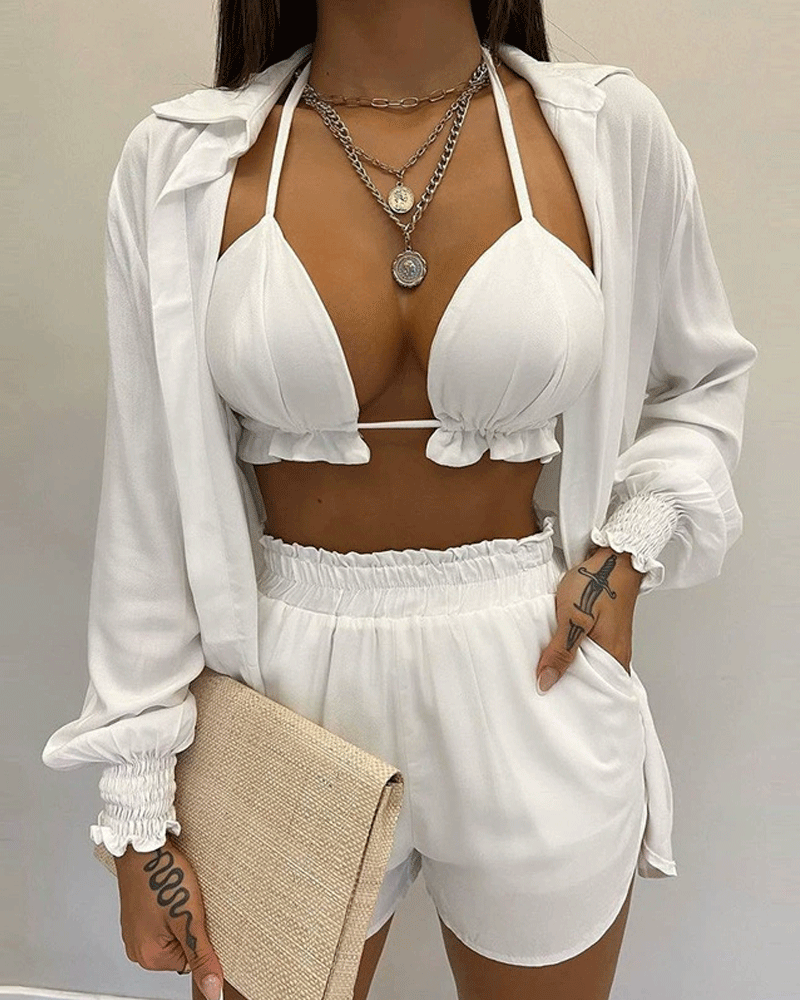 South Beach Gal Swim Set White