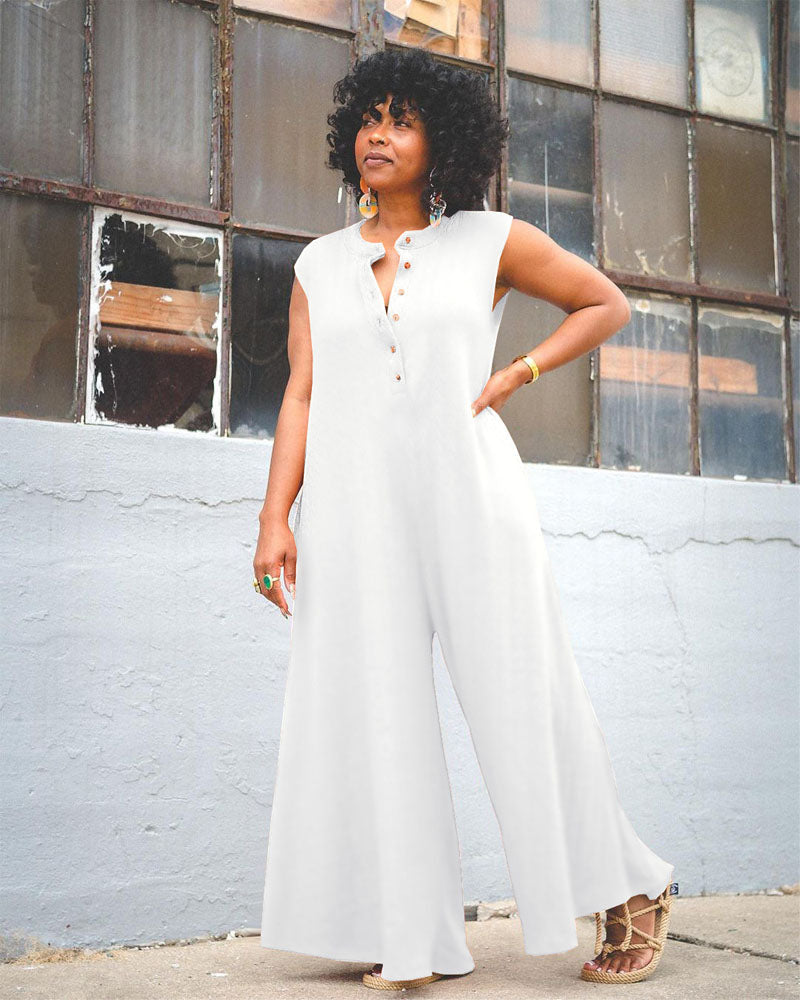 Speakeasy Jumpsuit White