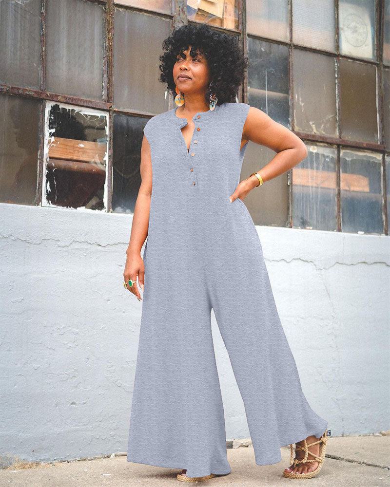 Speakeasy Jumpsuit Light Grey