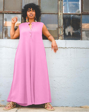 Speakeasy Jumpsuit Pink