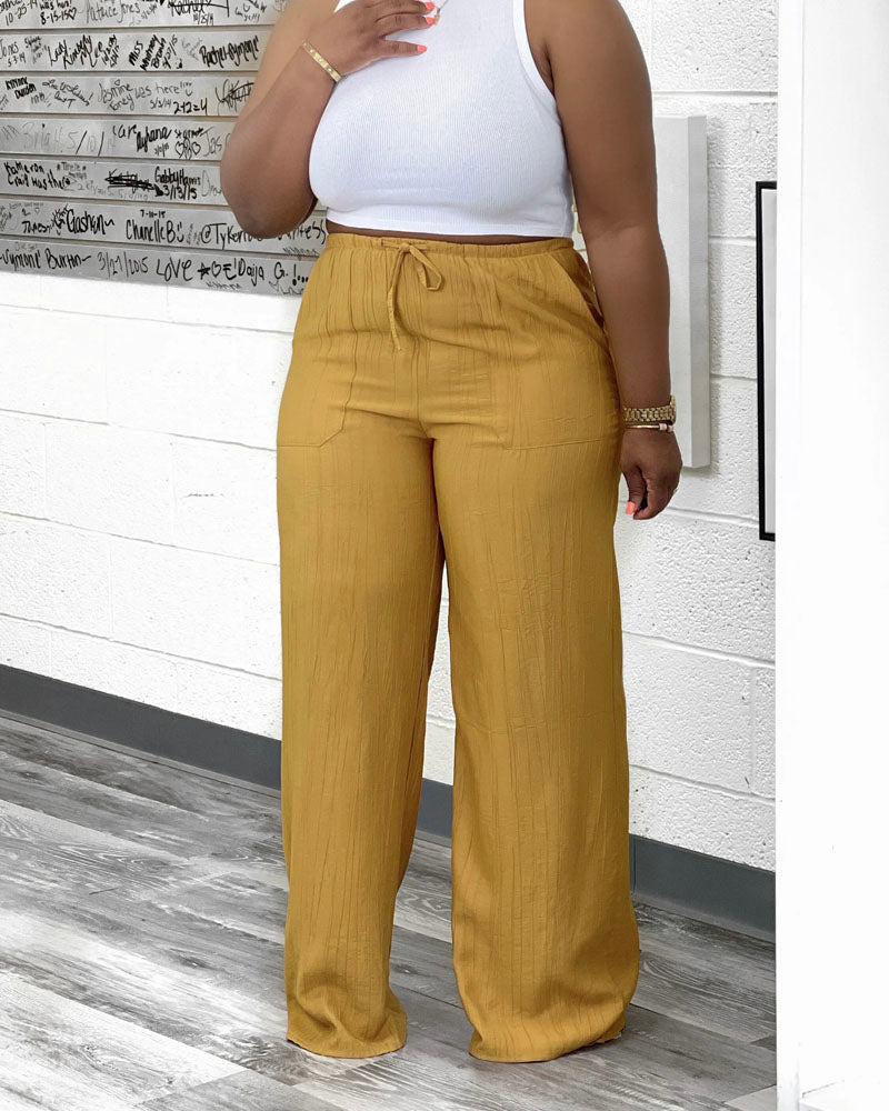 Springtime Sheer Pants Apricot