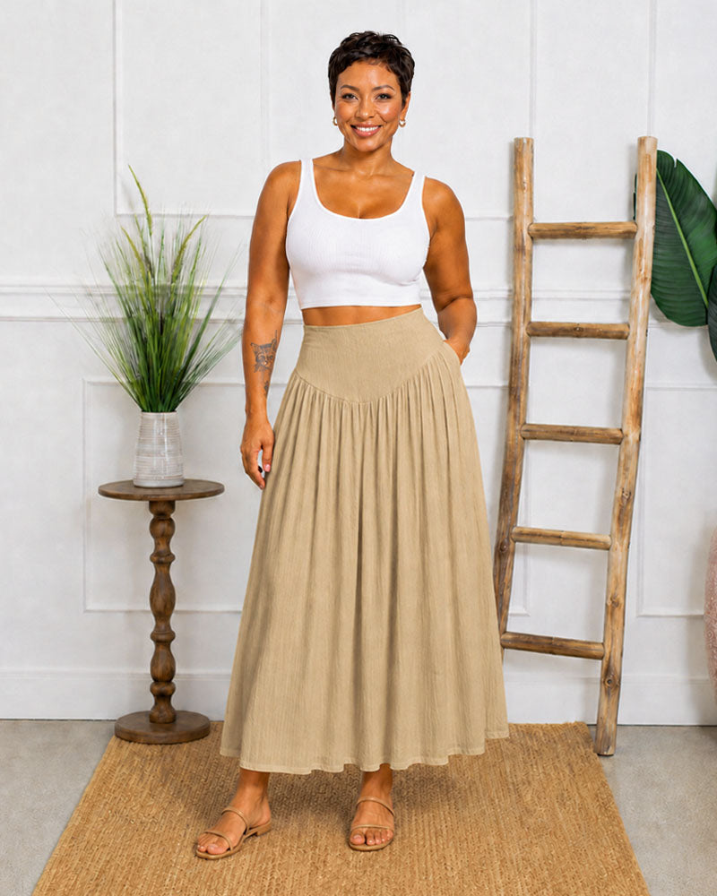 Still Moving A-Line Maxi Skirt