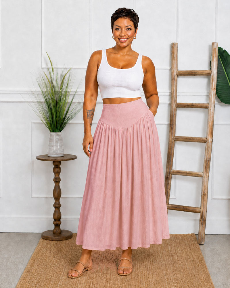 Still Moving A-Line Maxi Skirt