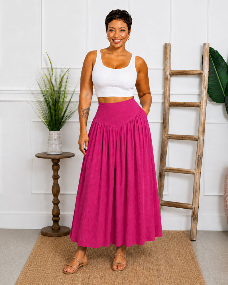 Still Moving A-Line Maxi Skirt