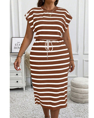 Striped Midi Dress