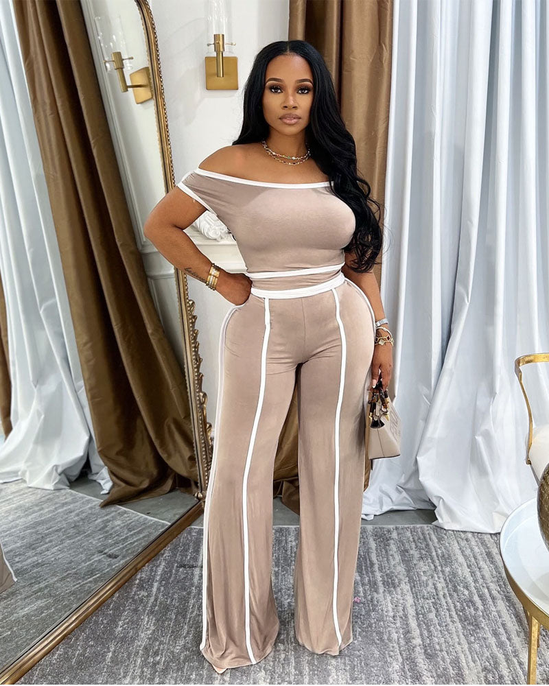 Take Your Place Pant Set Khaki