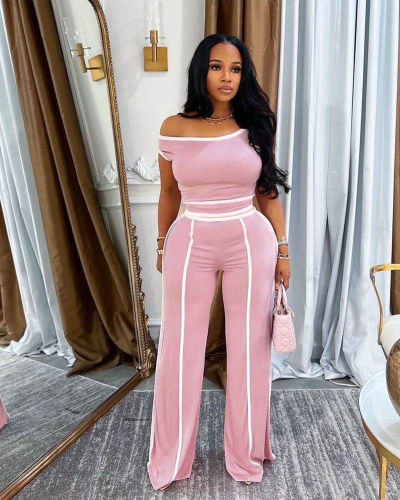 Take Your Place Pant Set Pink