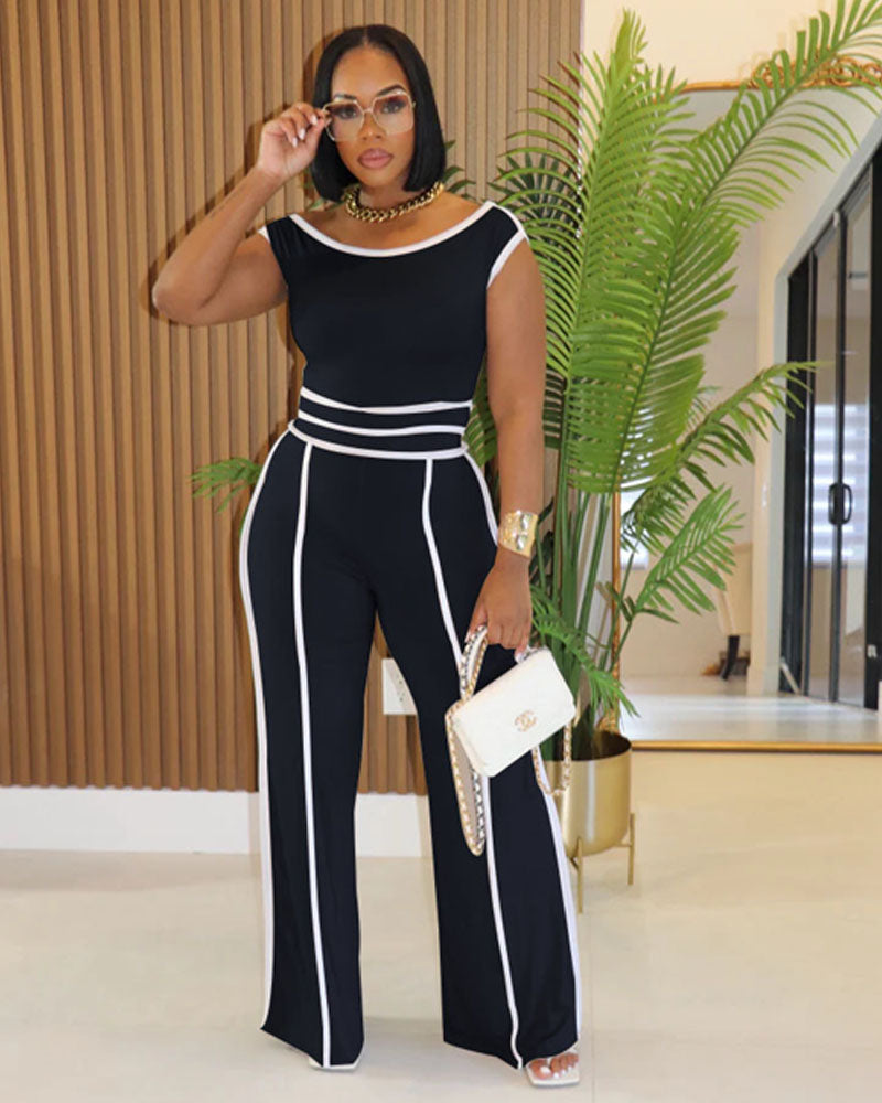 Take Your Place Pant Set Black