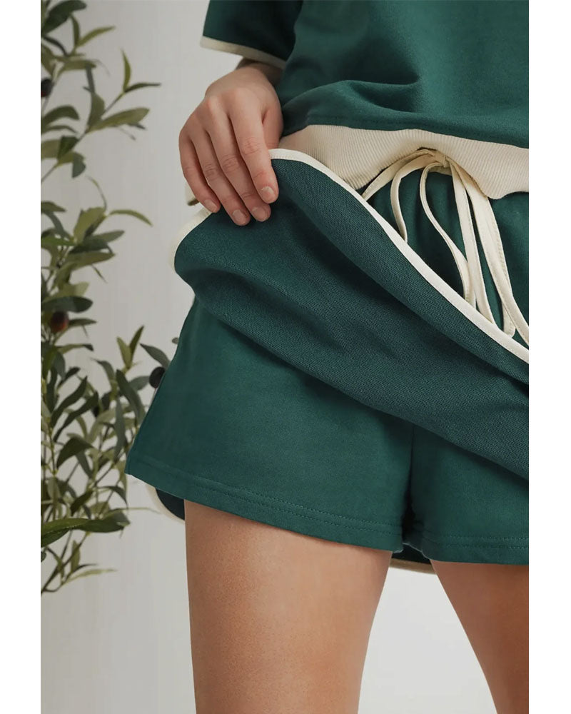 Colorblock Chic Edge Skort Set
