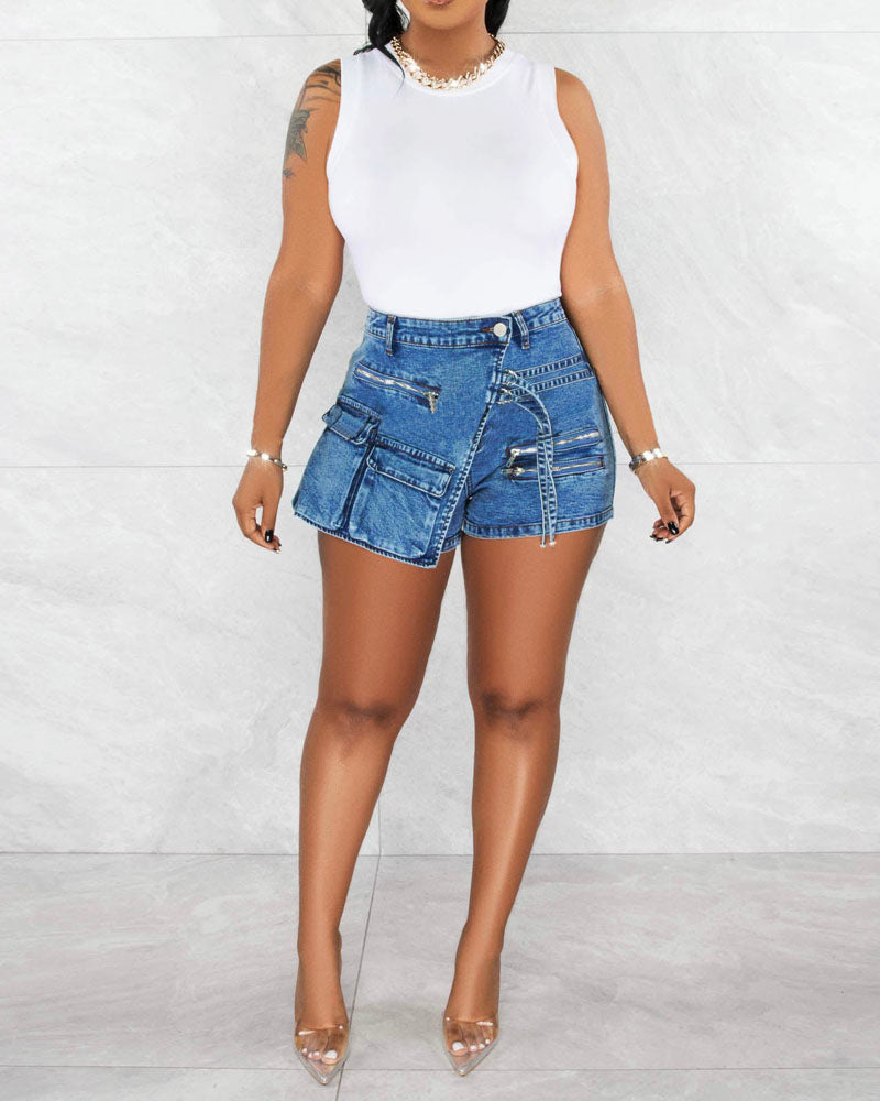 Atlanta Denim Skort Denim