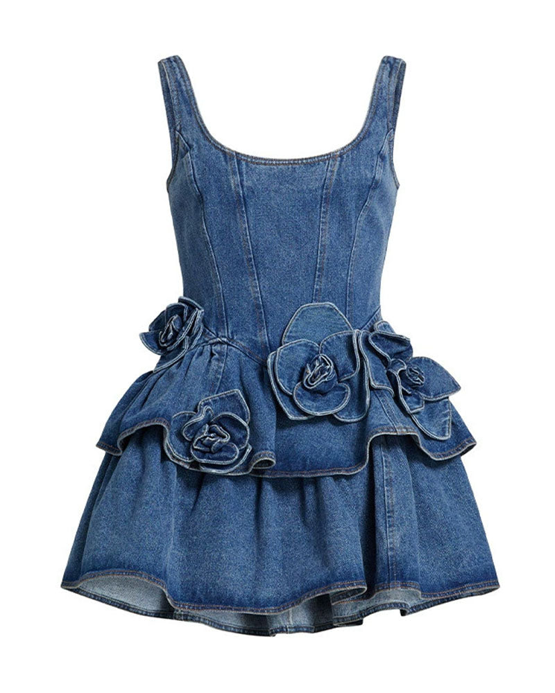 The Devyn Saxe Denim Dress