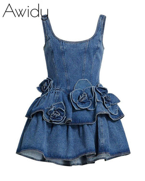 The Devyn Saxe Denim Dress