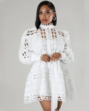 Tint Of Love Lace Dress White