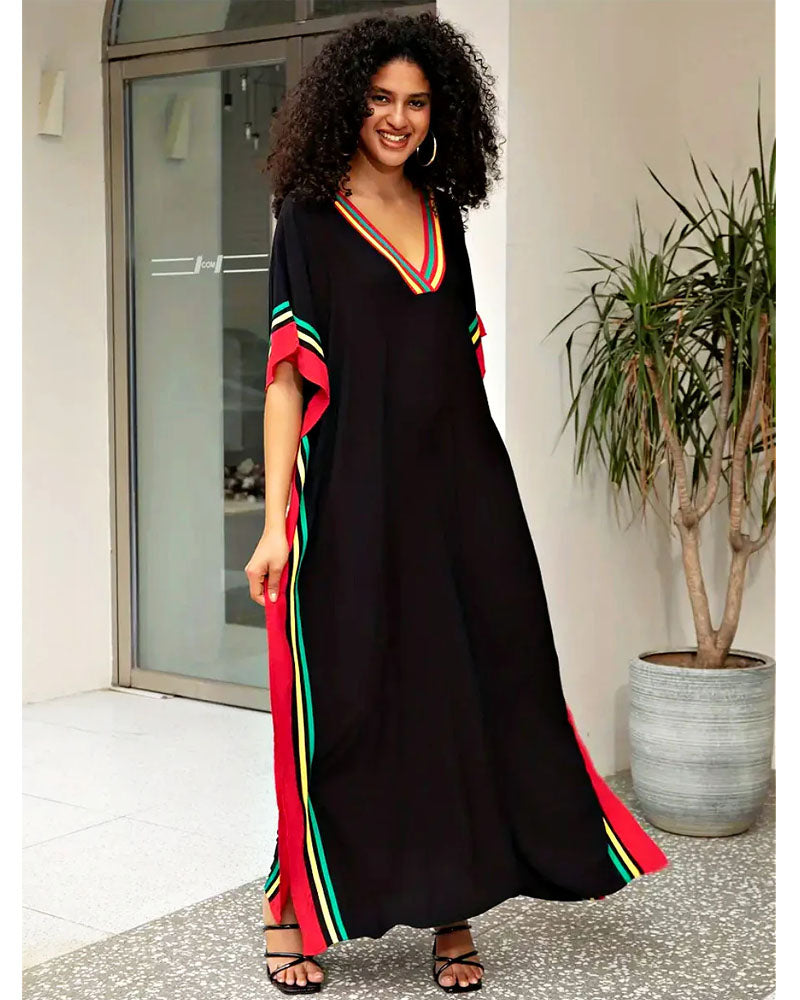 Tropical Kaftan Dress