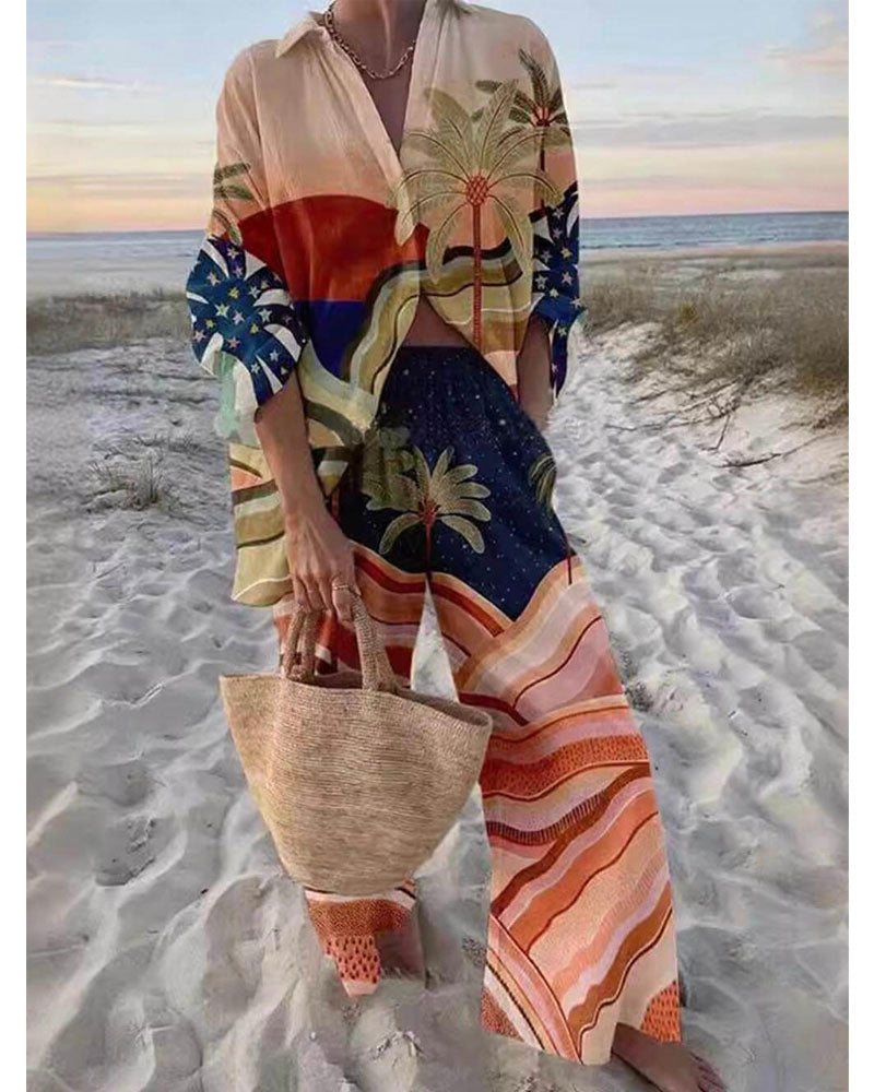Tropical sunrise set Coral