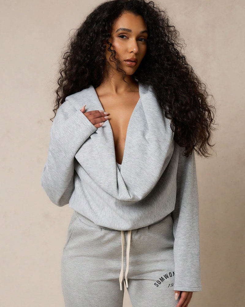 Twist Front Multi Way Oversized Sweatshirt