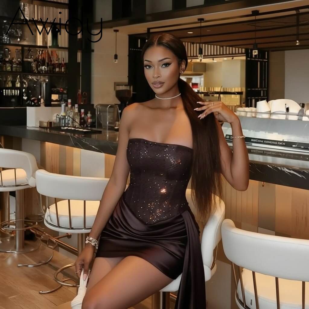 Strapless Ruched Party Dress