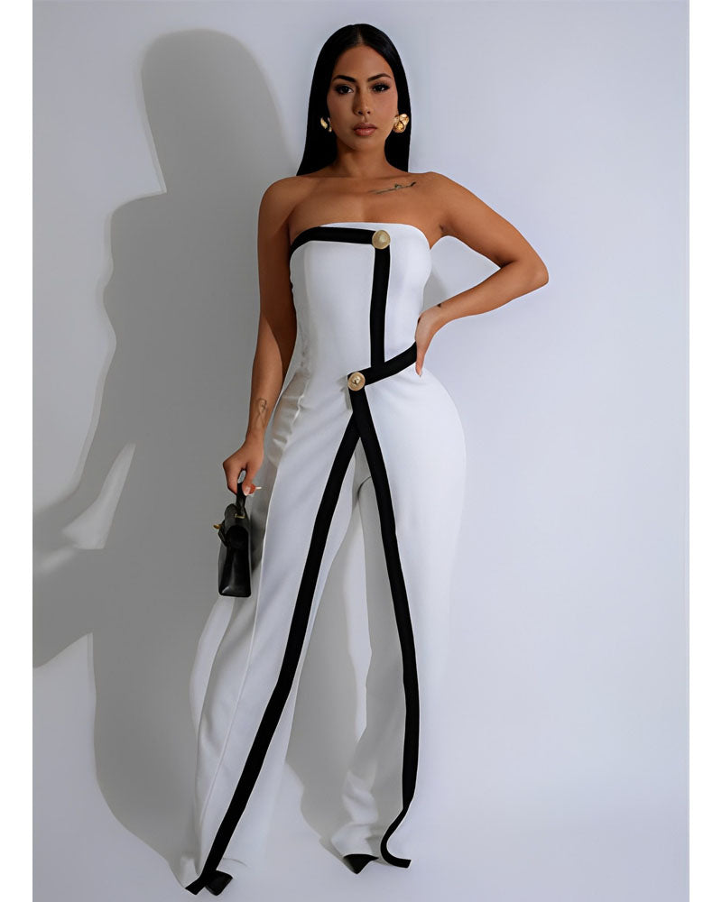 Vibe Check Jumpsuit White