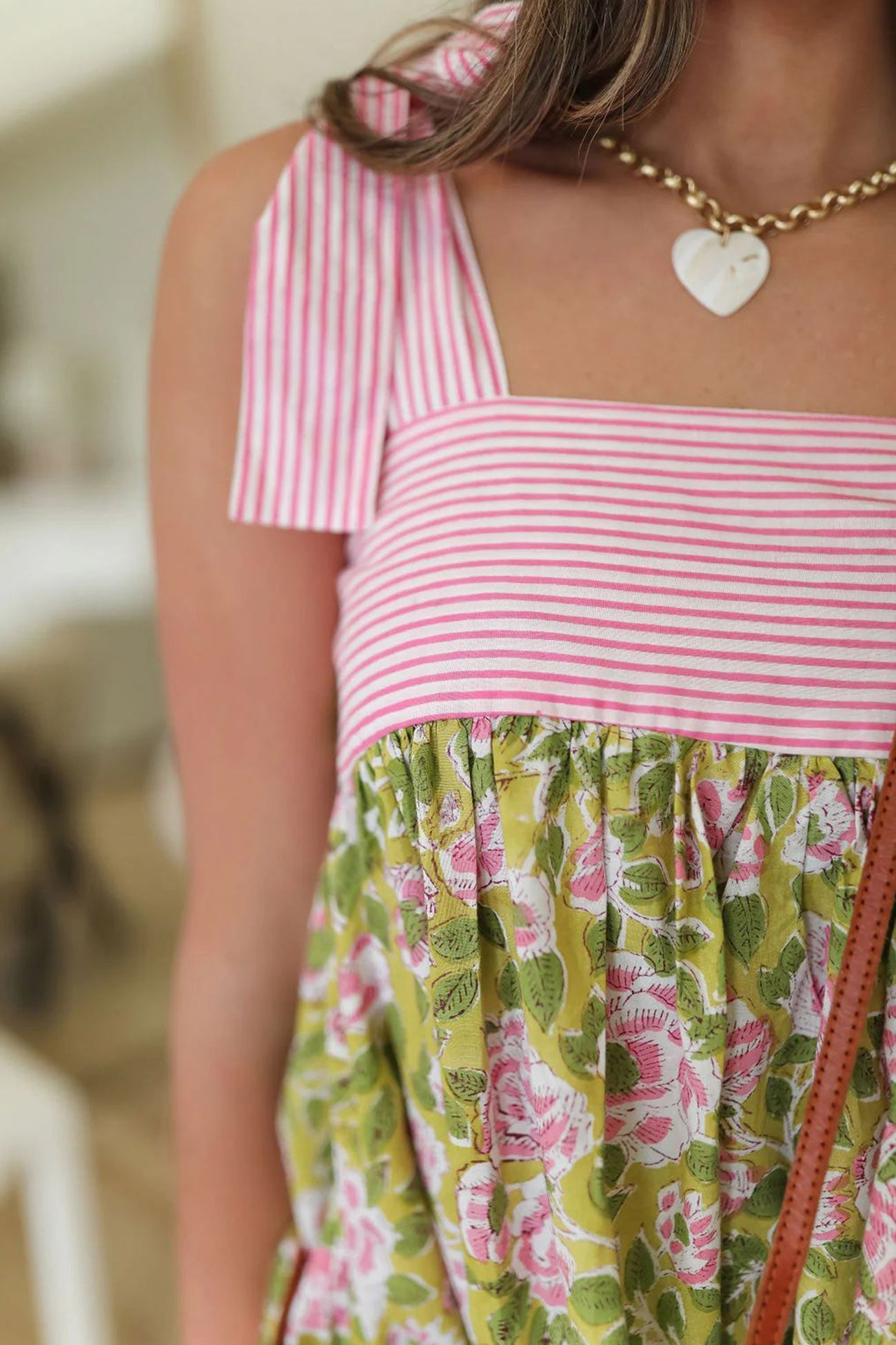 Vintage Strappy Floral Print Mini Dress