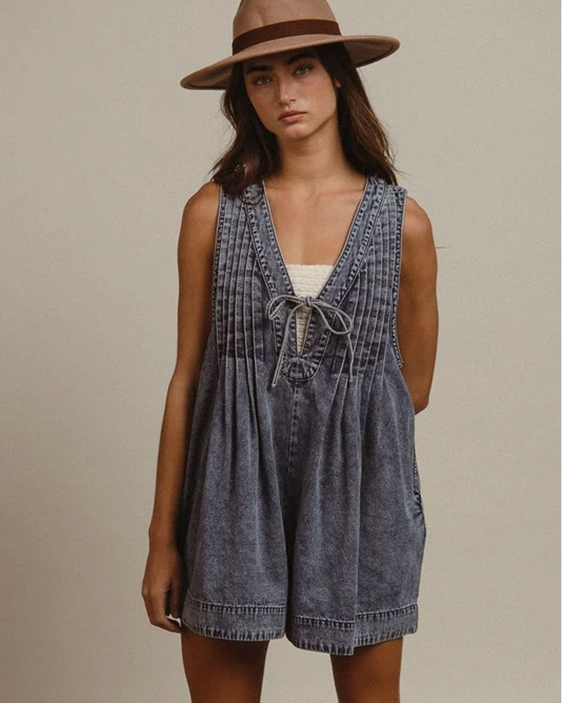 Webster Denim Romper