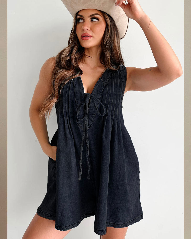Webster Denim Romper