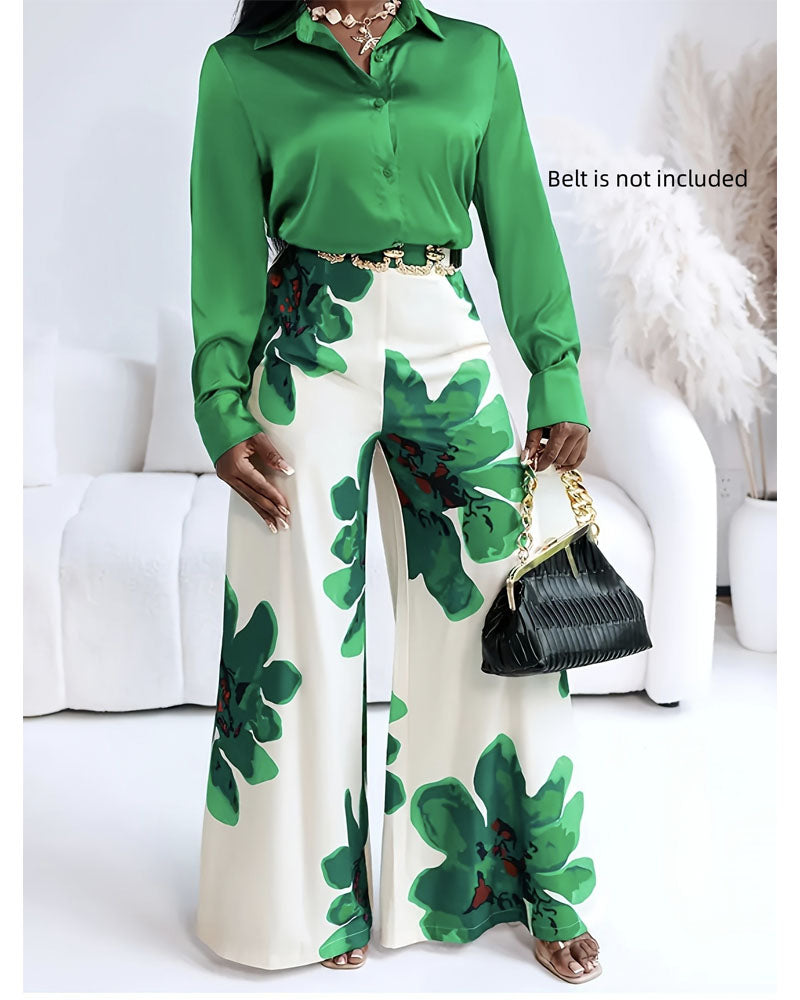 Where Flowers Flow Satin Set