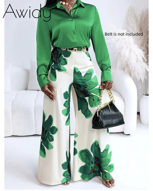 Where Flowers Flow Satin Set