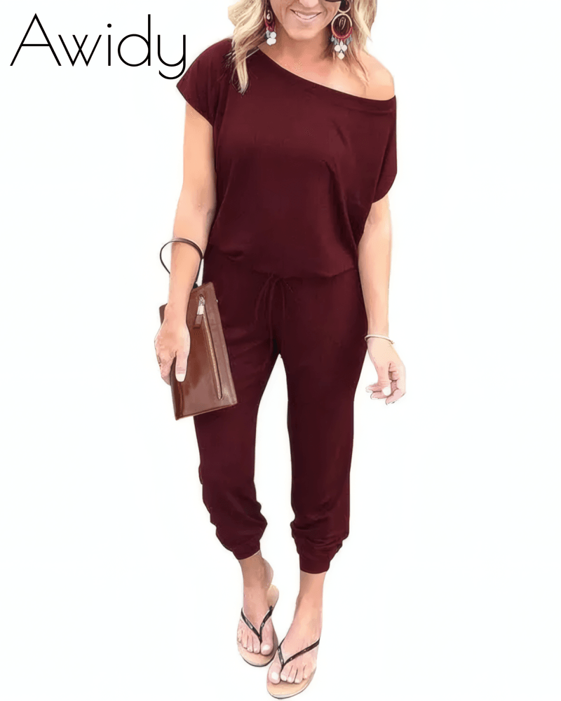 Drop Shoulder Jumpsuit