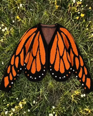Wings in Motion Butterfly Knit Cardigan