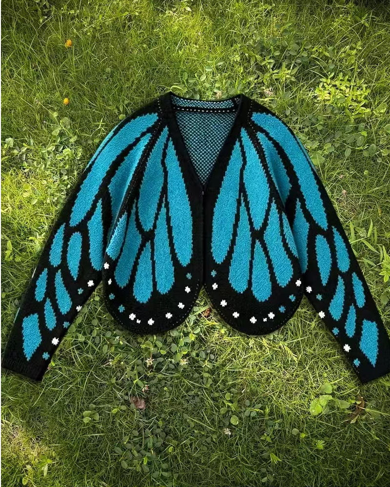 Wings in Motion Butterfly Knit Cardigan