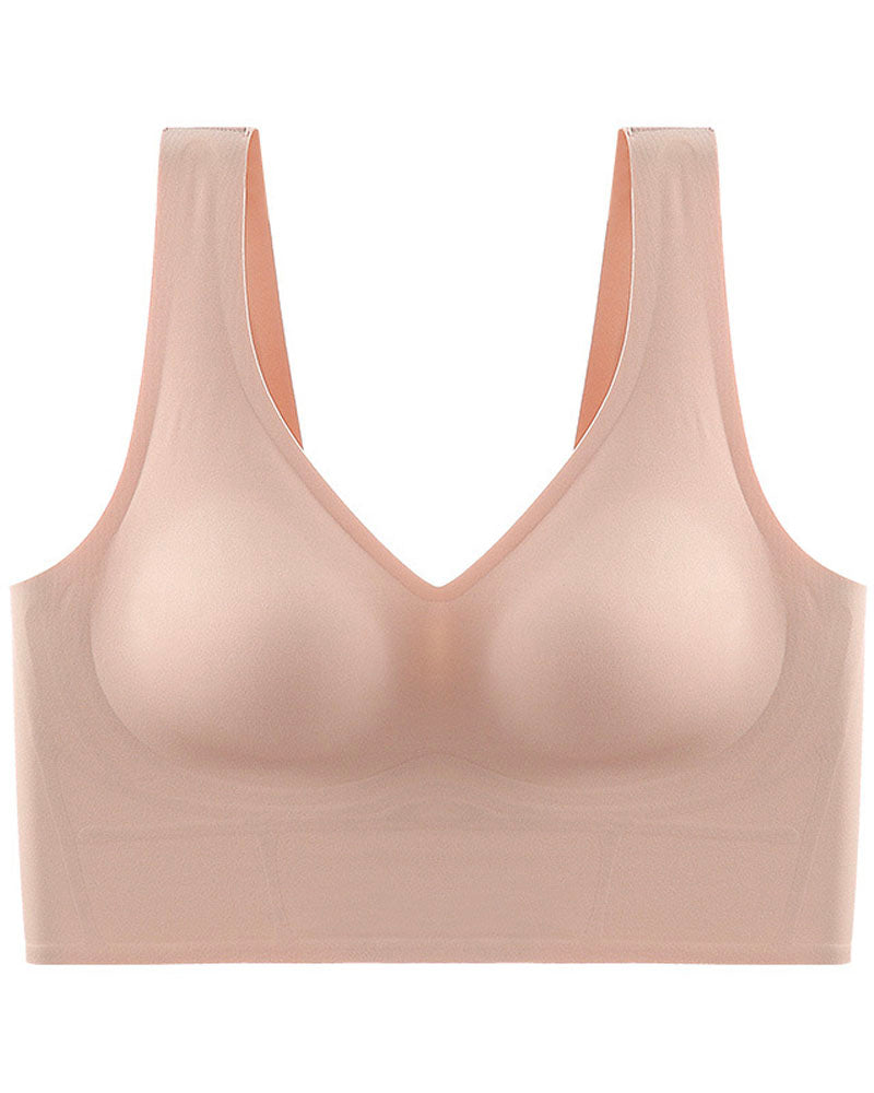 Wireless Backfat Bra Nude