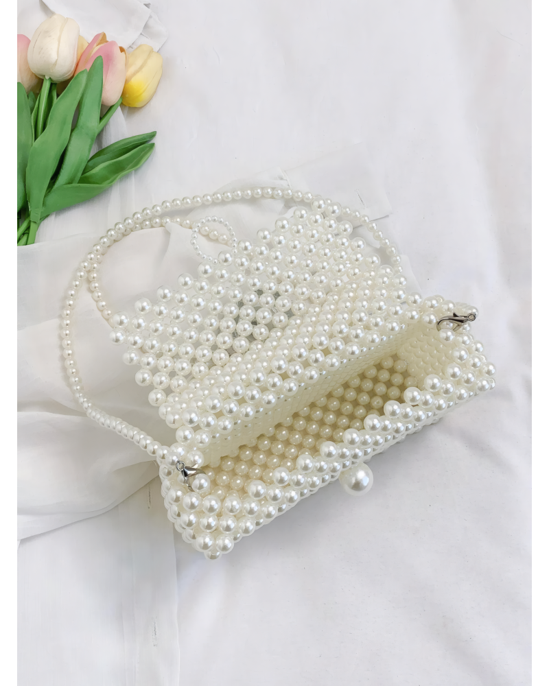Pearl Weave Mini Shoulder Bag