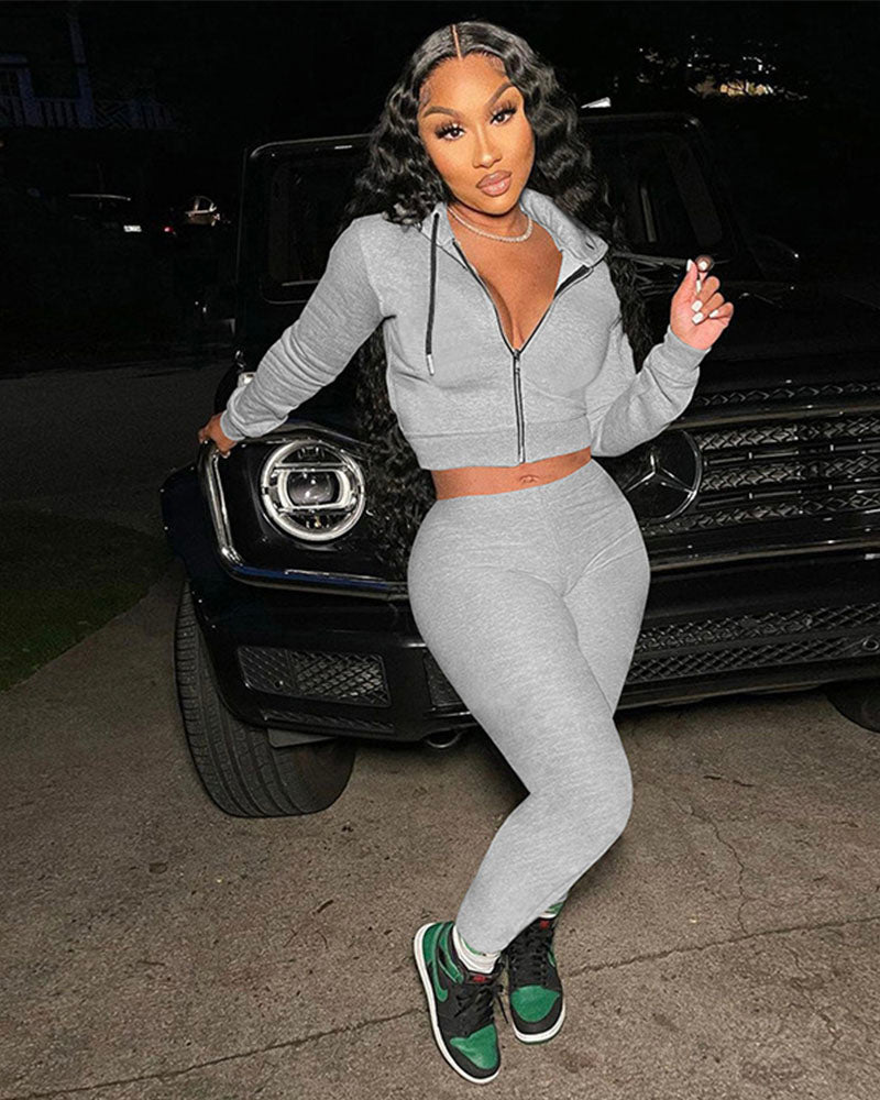 Workout & Chill Set Light Grey
