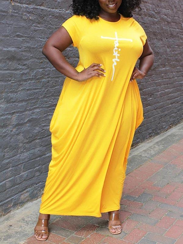 Robe t-shirt asymétrique avec logo