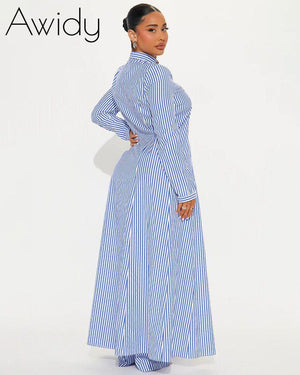 Yacht Trip Stripe Pant Set