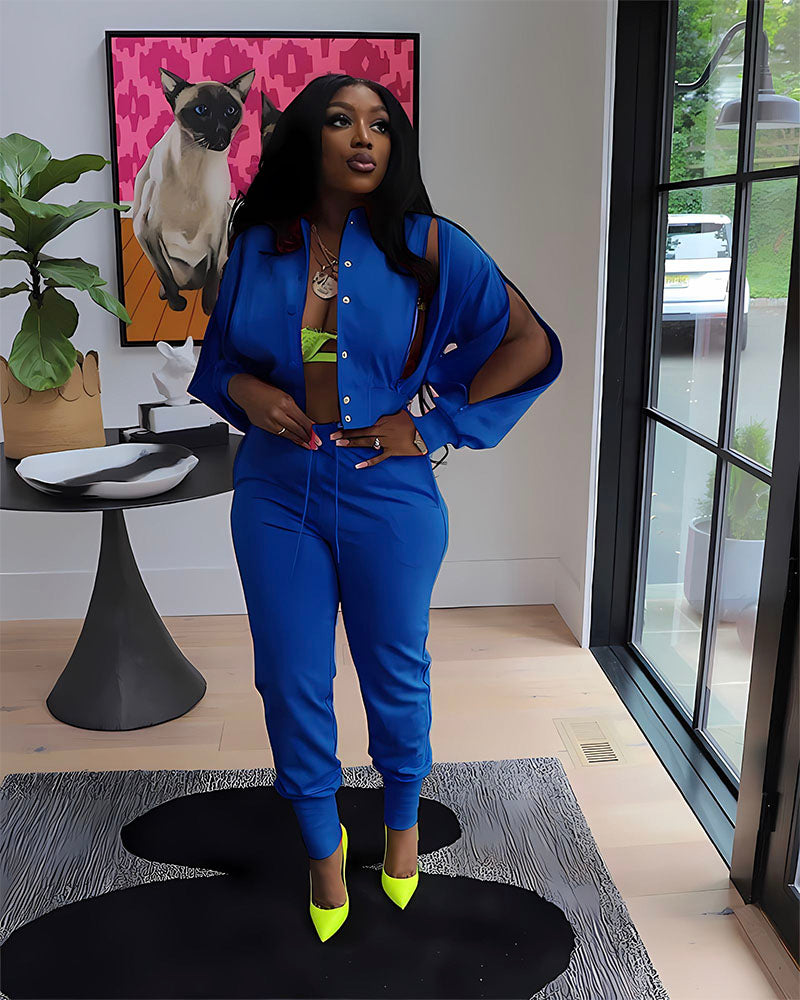 ZIP ME UP TRACKSUIT BLUE