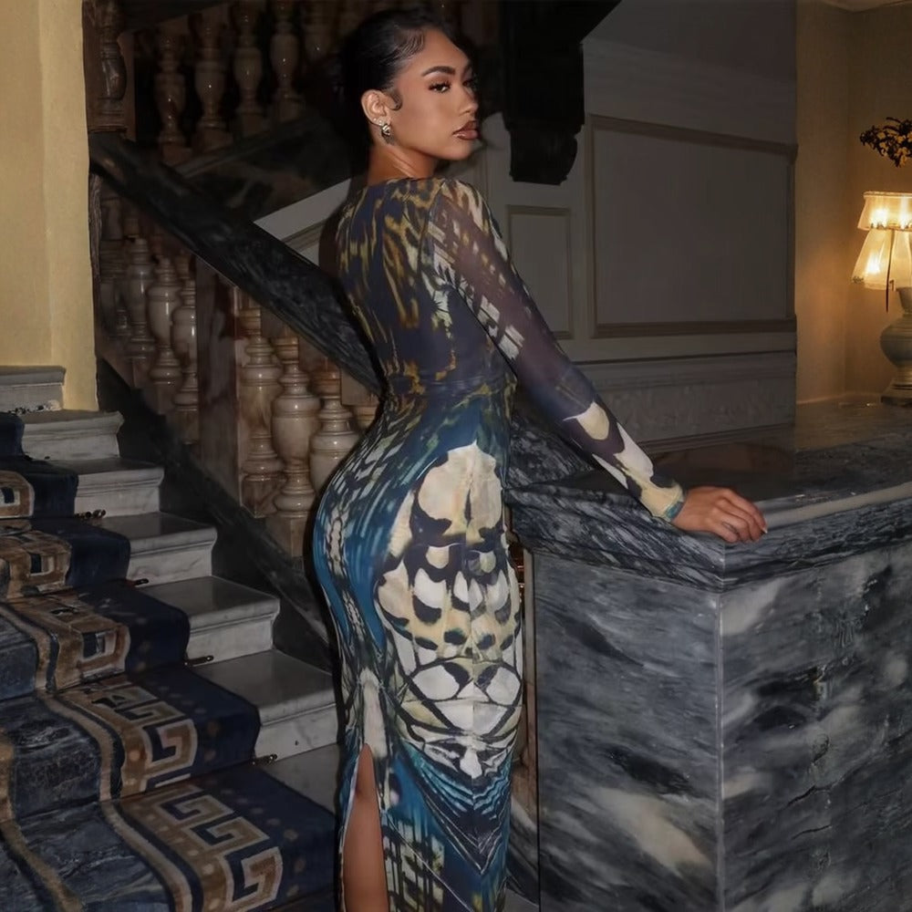 Monarch Illusion Maxi Dress