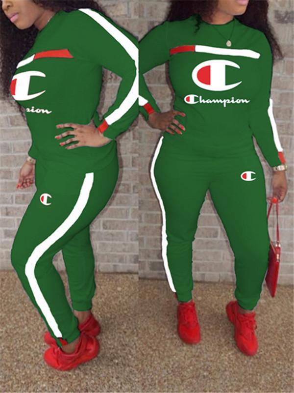 Logo Embroidery Sweatshirt & Pants Set--Clearance