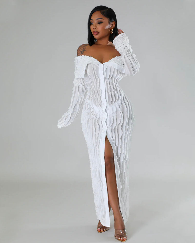Baybee Midi Dress White