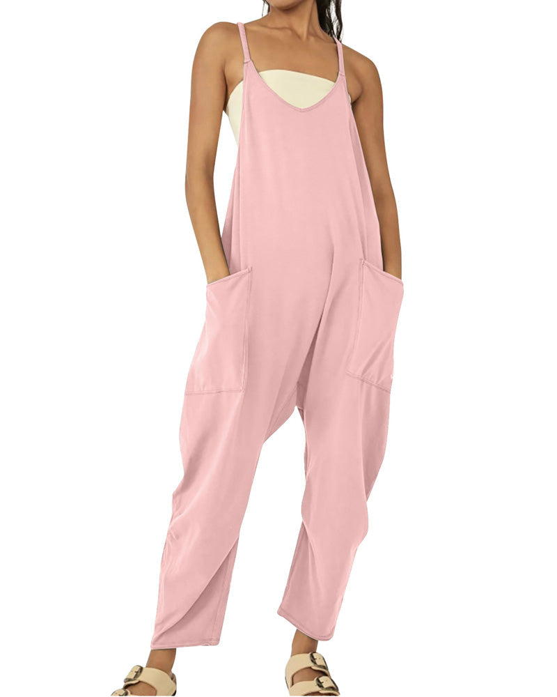 Big Pockets Jumpsuit PINK