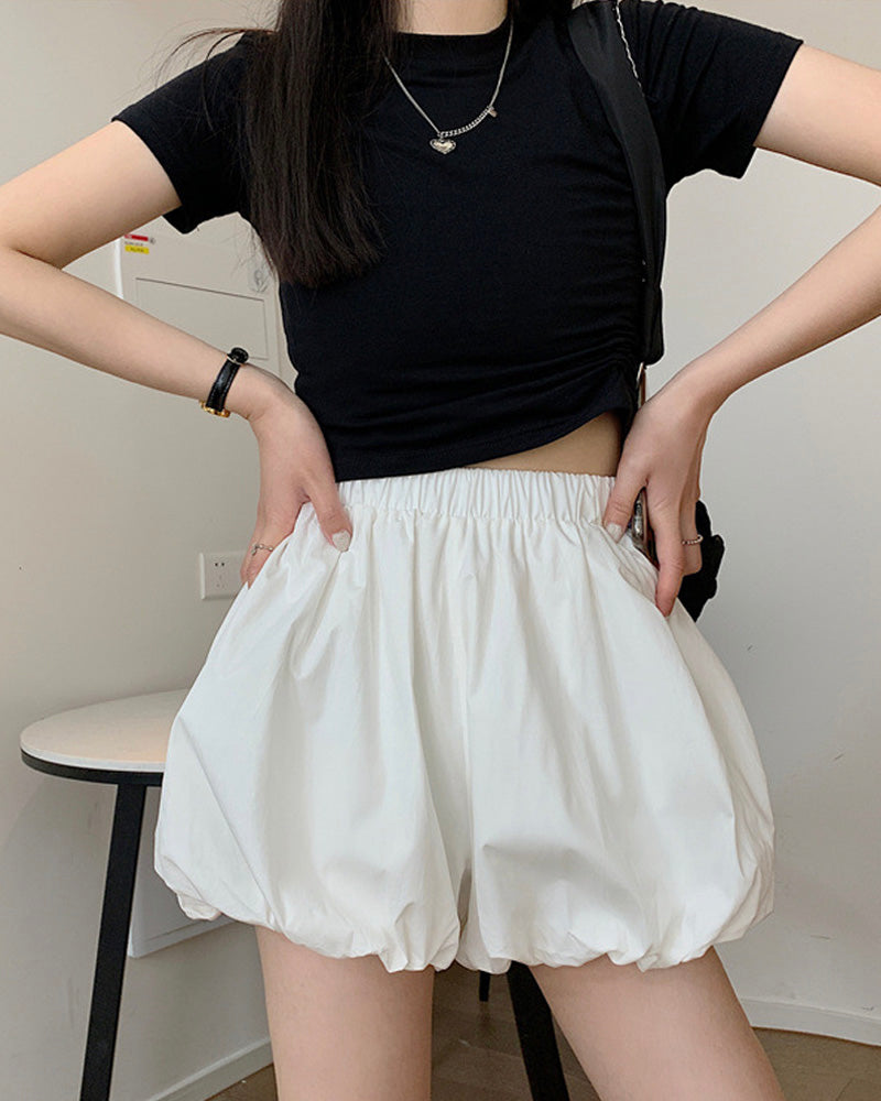 Bubble Shorts White