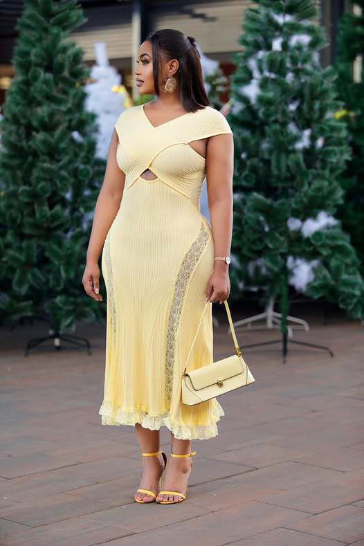 Knitted Lace Patchwork Off-Shoulder Sleeveless Maxi Dress for Summer