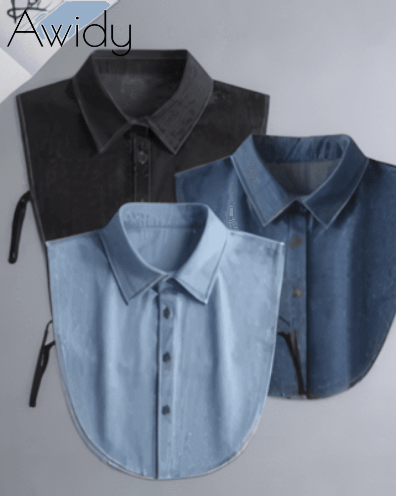 Denim False Collars