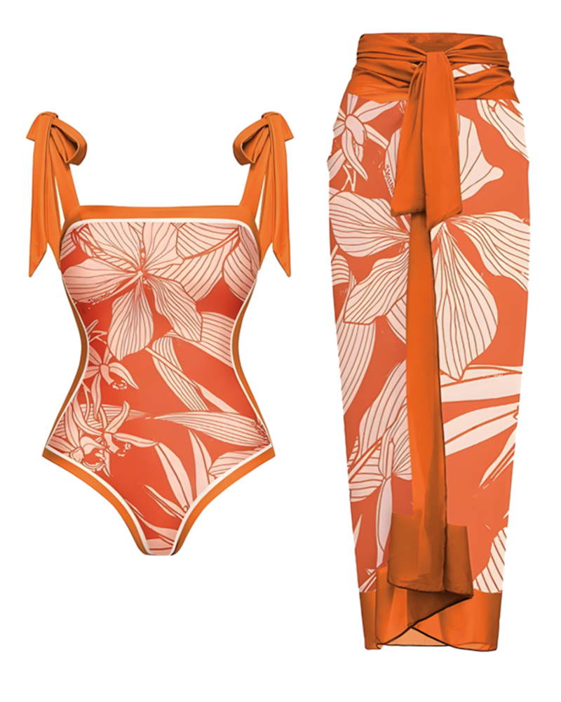 Capri Summers Swim Set Capri Orange