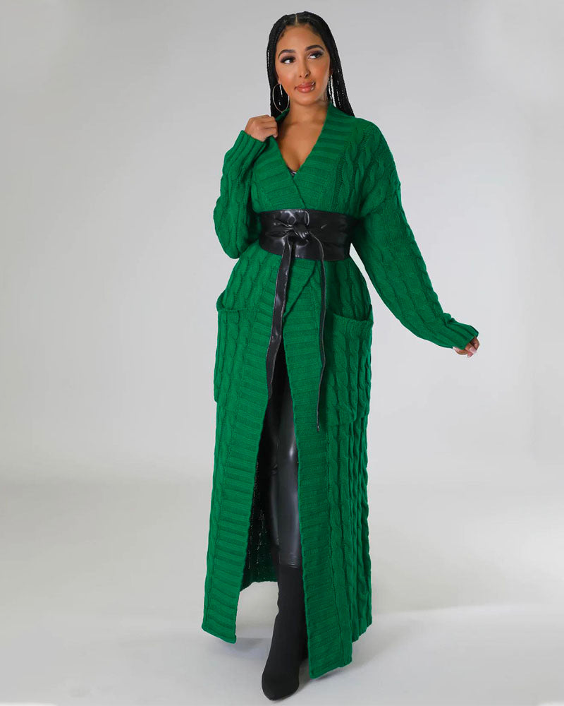 Lennox Knit Everyday Cardigan Green