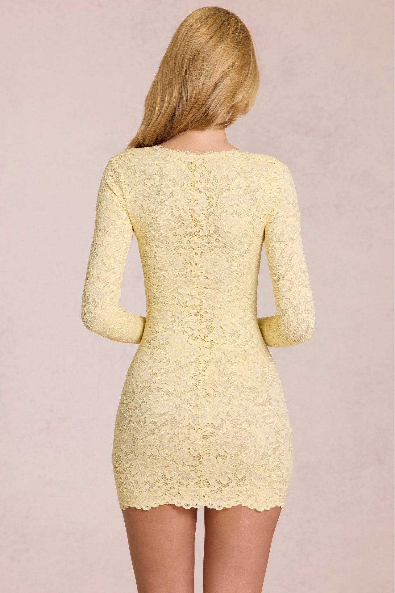 Lace Off-Shoulder Long Sleeve Slim Fit Bodycon Dress for Evening Parties